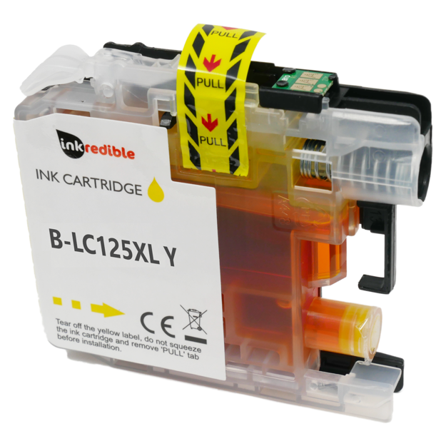 Picture of Compatible Brother LC125XL Yellow Ink Cartridge