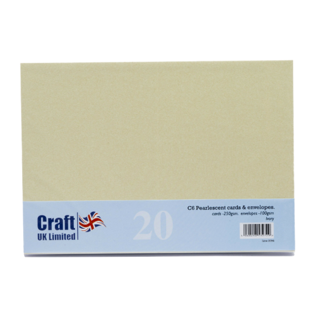 Picture of C6 Pearlescent Card Kit (20 Cards/Envelopes)