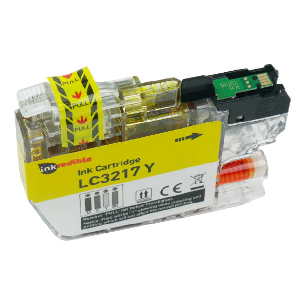Picture of Compatible Brother LC3217 Yellow Ink Cartridge