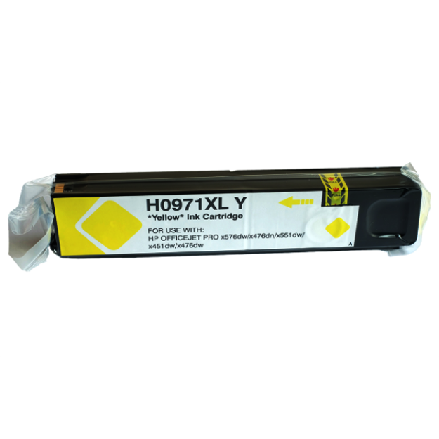 Picture of Compatible HP OfficeJet Pro X551dw Yellow Ink Cartridge