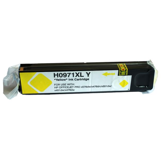 Picture of Compatible HP OfficeJet Pro X576dw Yellow Ink Cartridge