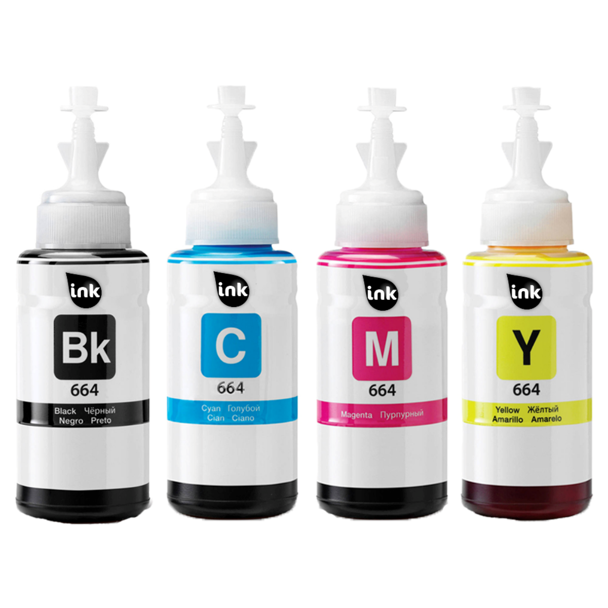 Compatible Epson T6641 - T6644 Multipack Ink Bottles
