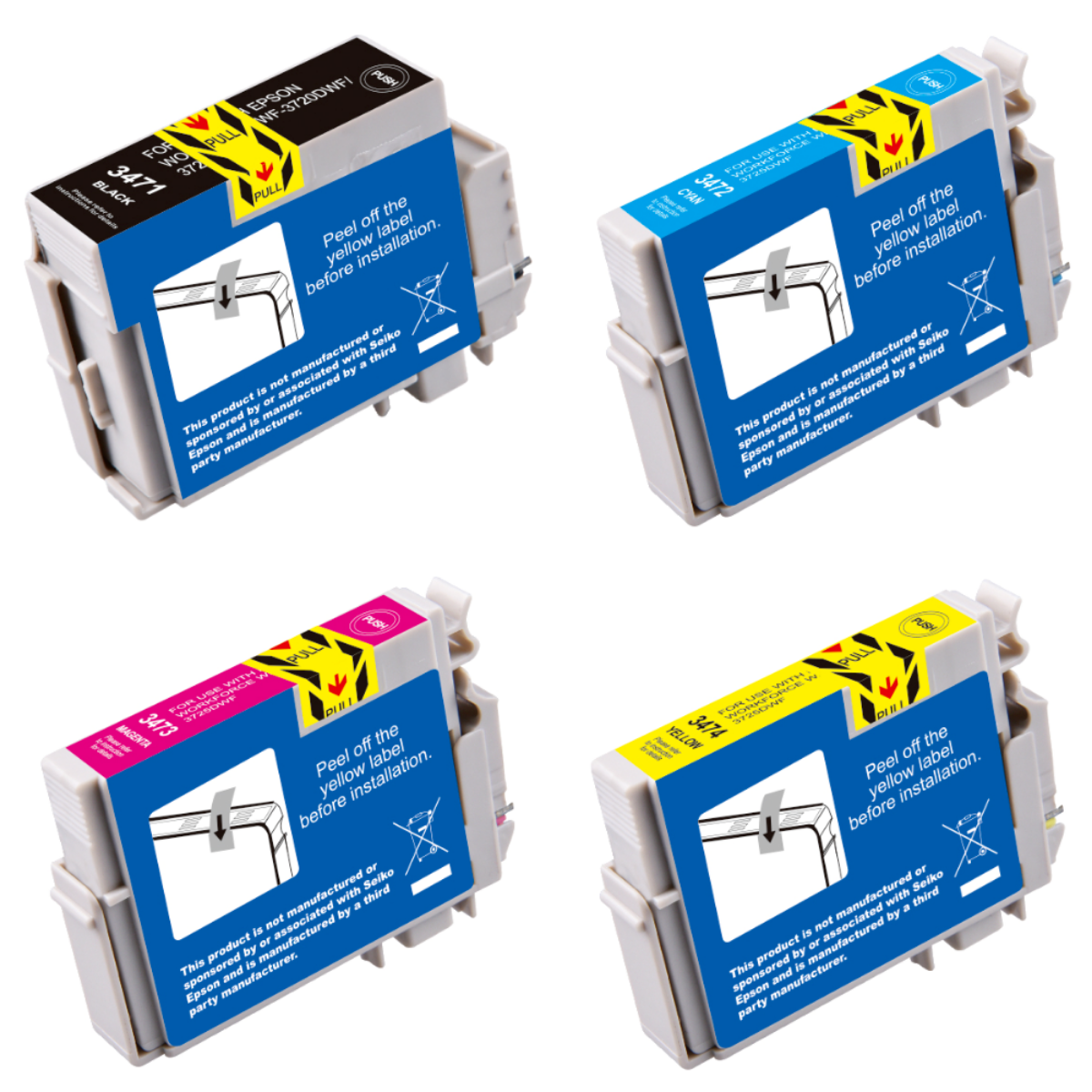 Compatible Epson WorkForce Pro WF-3720DWF XL Multipack Ink Cartridges