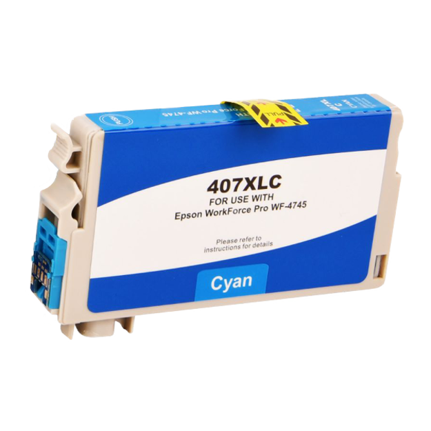 Picture of Compatible Epson 407XL Cyan Ink Cartridge