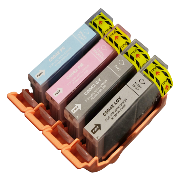 Picture of Compatible Canon Pixma Pro-100 Multipack (4 Pack) Photo Ink Cartridges