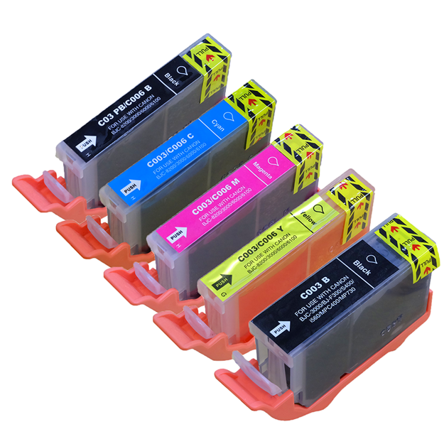 Picture of Compatible Canon BCI-3 / BCI-6 Multipack (5 Pack) Ink Cartridges