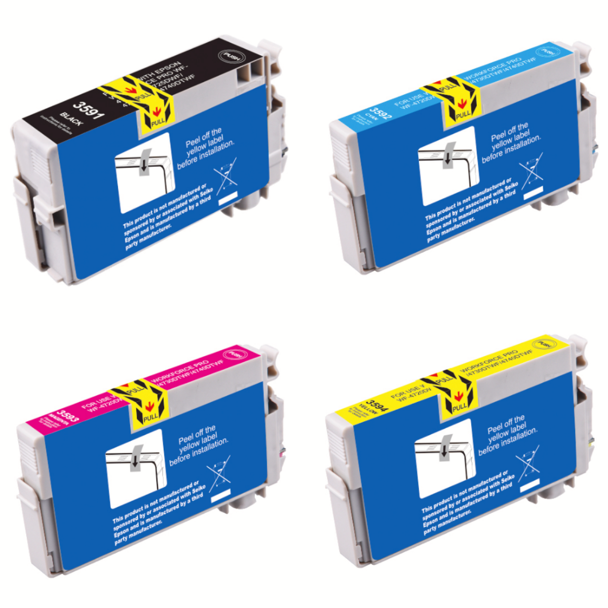 Compatible Epson WorkForce Pro WF-4730DTWF XL Multipack Ink Cartridges