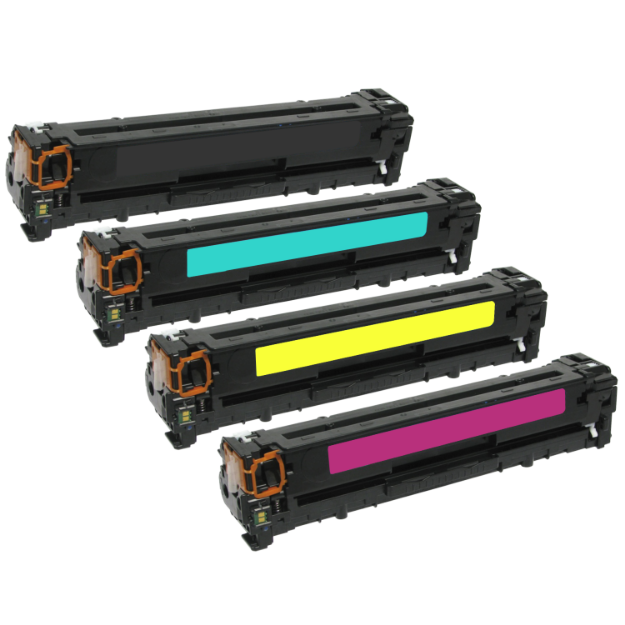 Picture of Compatible HP CB540A / CB541A / CB542A / CB543A Multipack Toner Cartridges