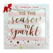 Picture of 12 Christmas Cards - Sparkle Pack