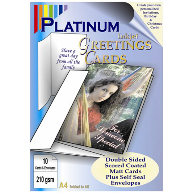 Buy A5 Greetings Card Kit (10 Folded Cards/Envelopes) INKredible UK