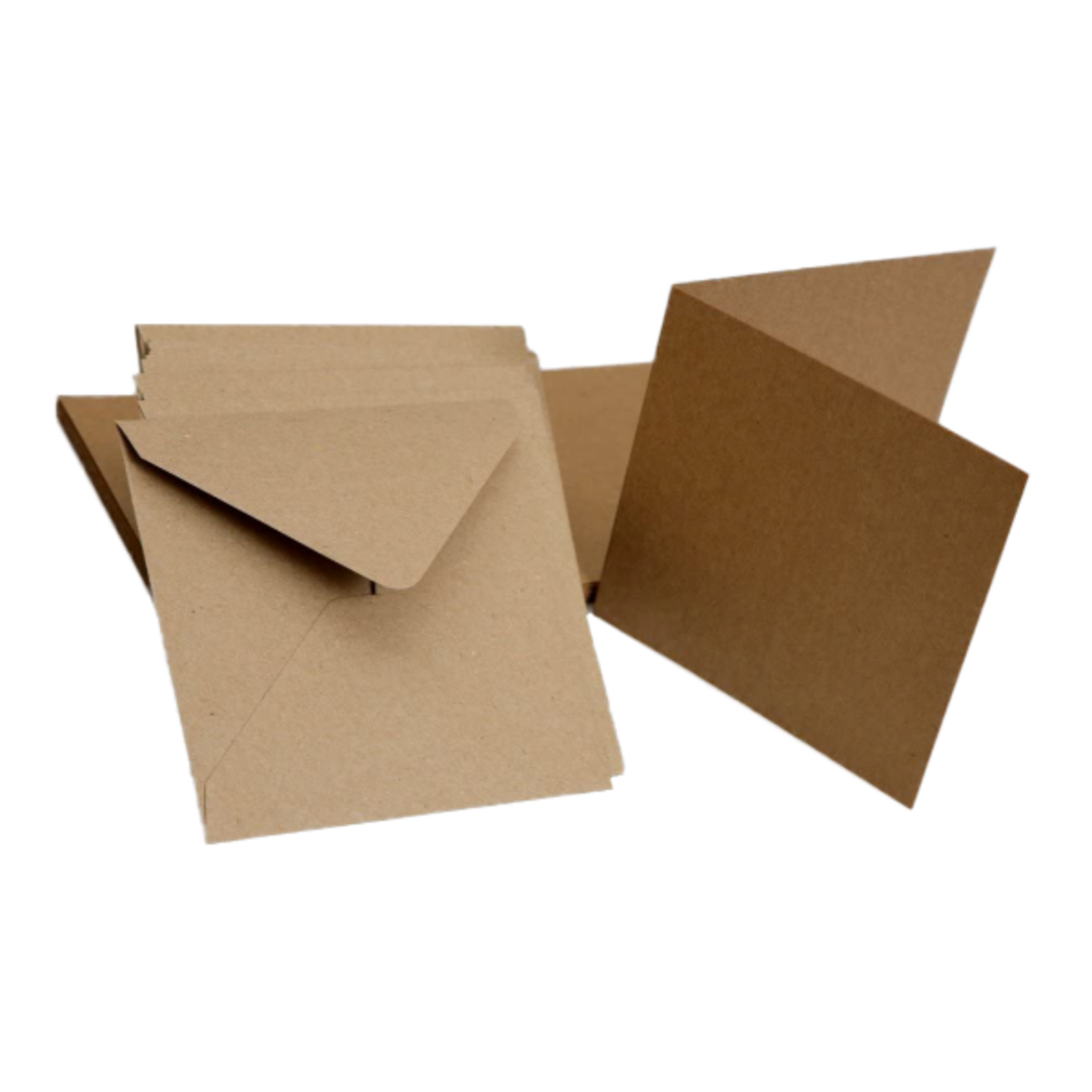 6 x 6 Kraft Card Kit (50 Cards/Envelopes)