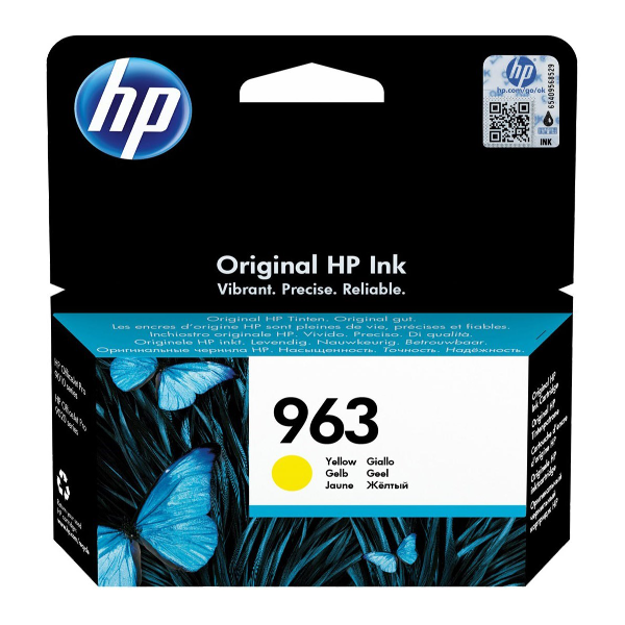 Picture of OEM HP 963 Yellow Ink Cartridge