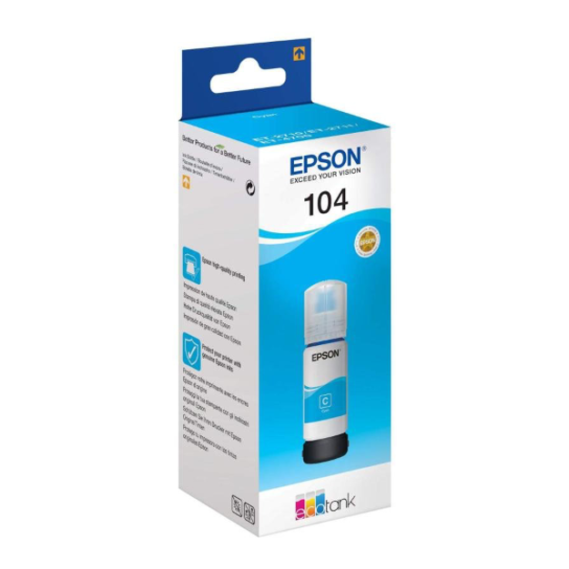 Picture of Genuine Epson EcoTank ET-1810 Cyan Ink Bottle