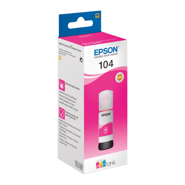 Picture of Genuine Epson 104 Magenta Ink Bottle