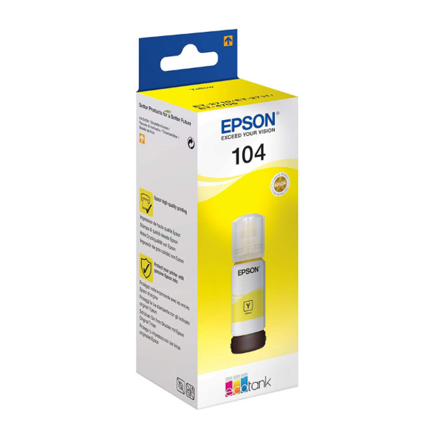 Buy Genuine Epson EcoTank ET2711 Yellow Ink Bottle INKredible UK