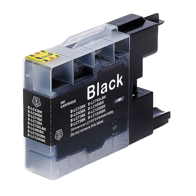 2 Pack Brother LC75BK Black Compatible High-Yield Ink Cartridges (Replaces LC71BK - View #7
