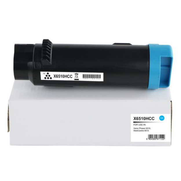 Picture of Compatible Xerox Phaser 6510N Extra High Capacity Cyan Toner Cartridge