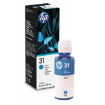 Picture of Genuine HP 31 Cyan Ink Bottle