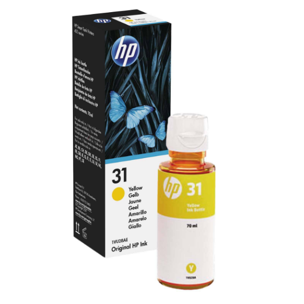 Picture of Genuine HP 31 Yellow Ink Bottle