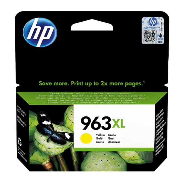 Picture of OEM HP 963XL High Capacity Yellow Ink Cartridge