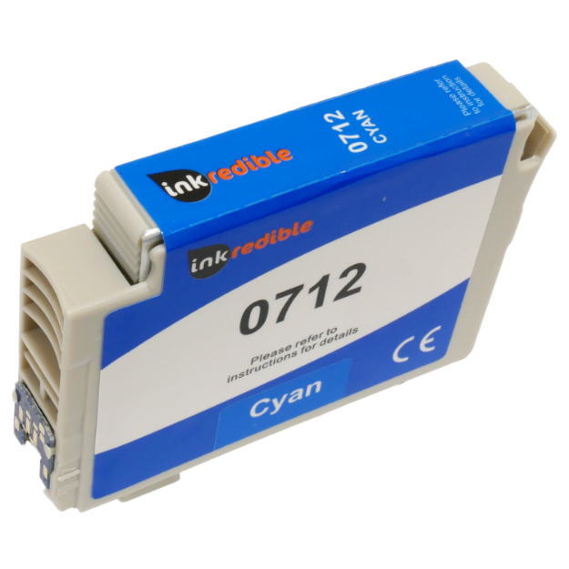 Picture of Compatible Epson T0712 Cyan Ink Cartridge