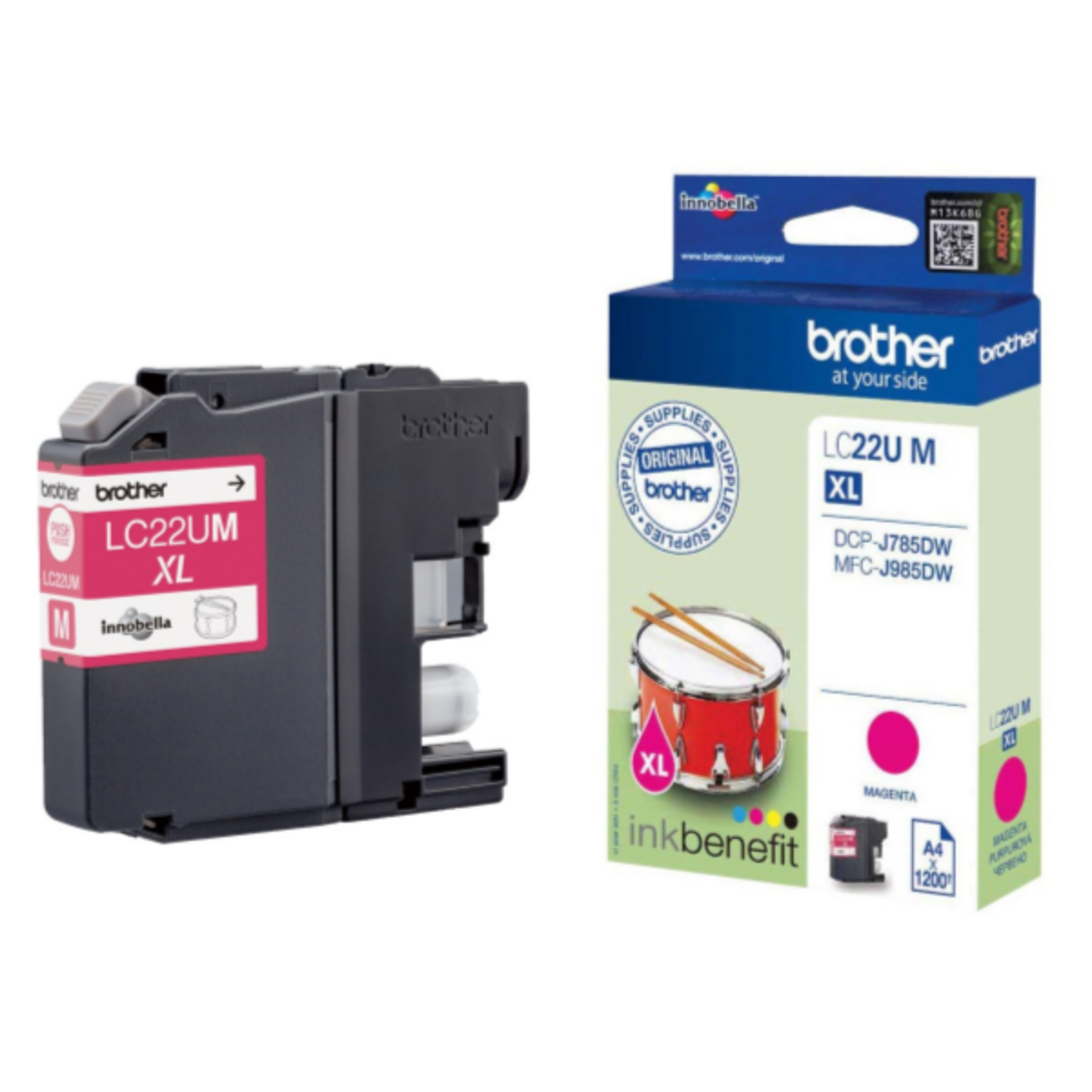 Genuine Brother LC22U High Capacity Magenta Ink Cartridge