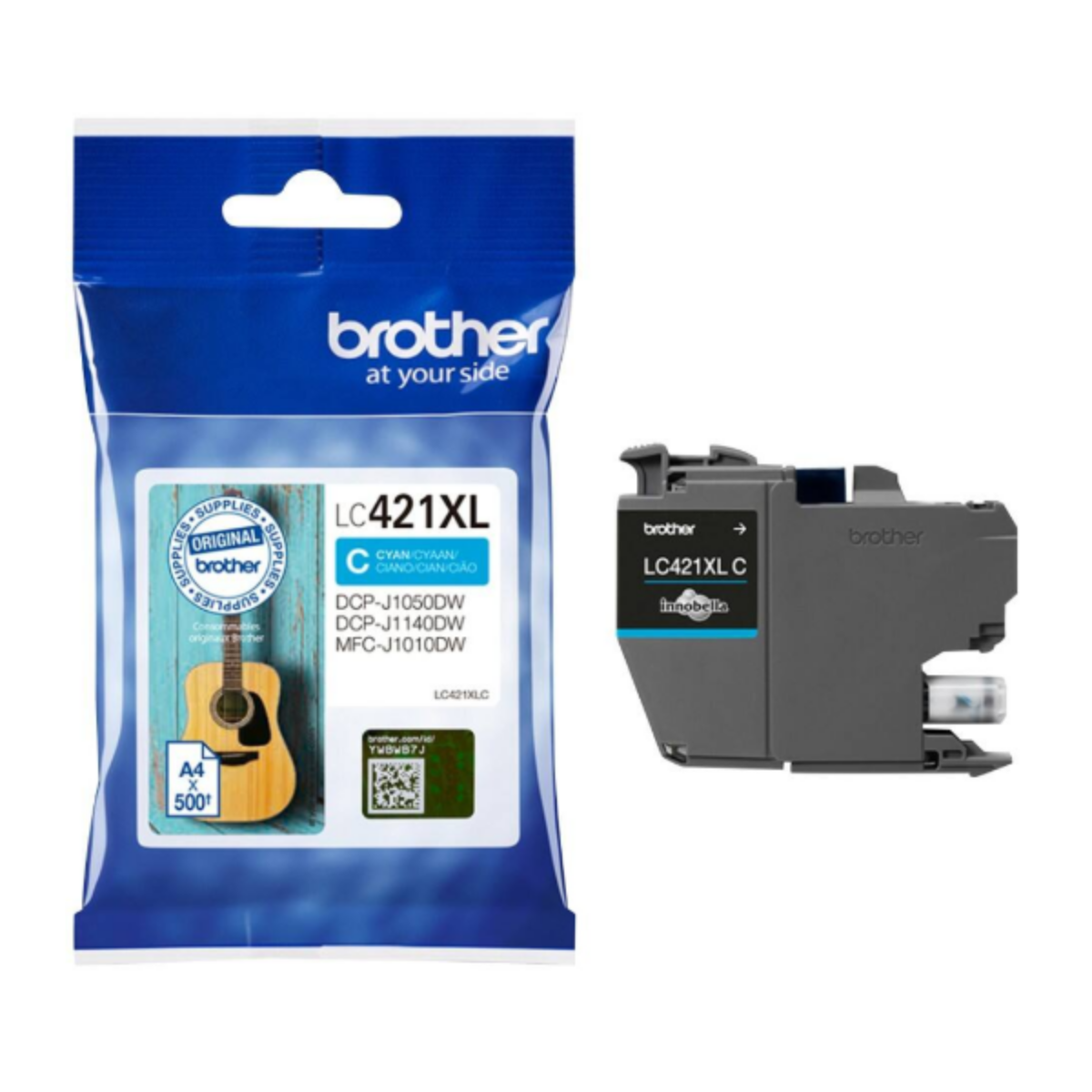 Genuine Brother LC421 High Capacity Cyan Ink Cartridge