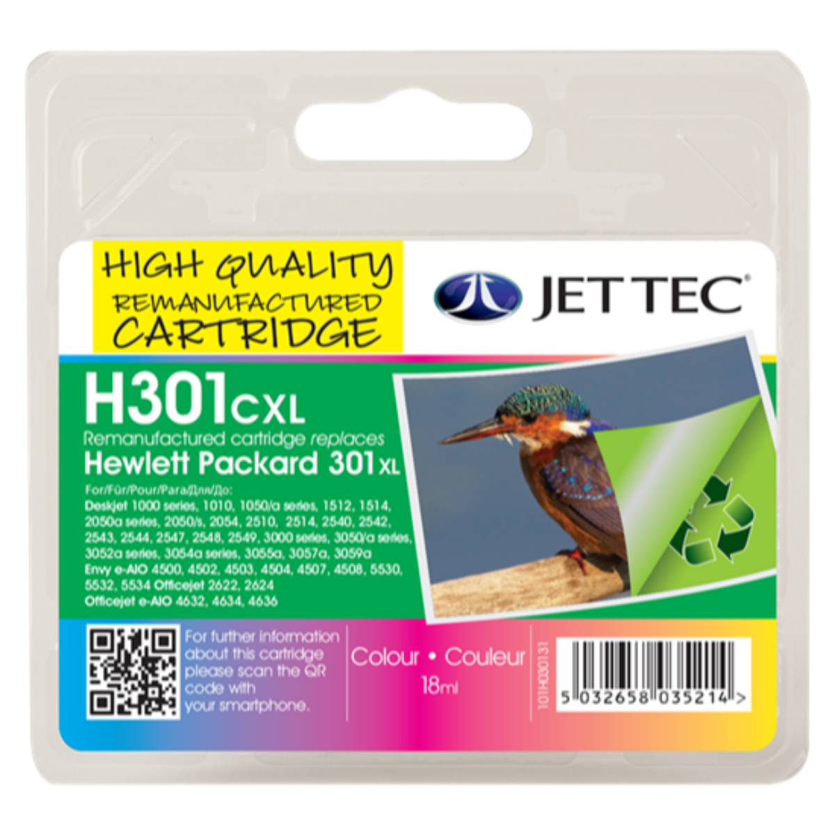 Remanufactured HP OfficeJet 2620 High Capacity Colour Ink Cartridge