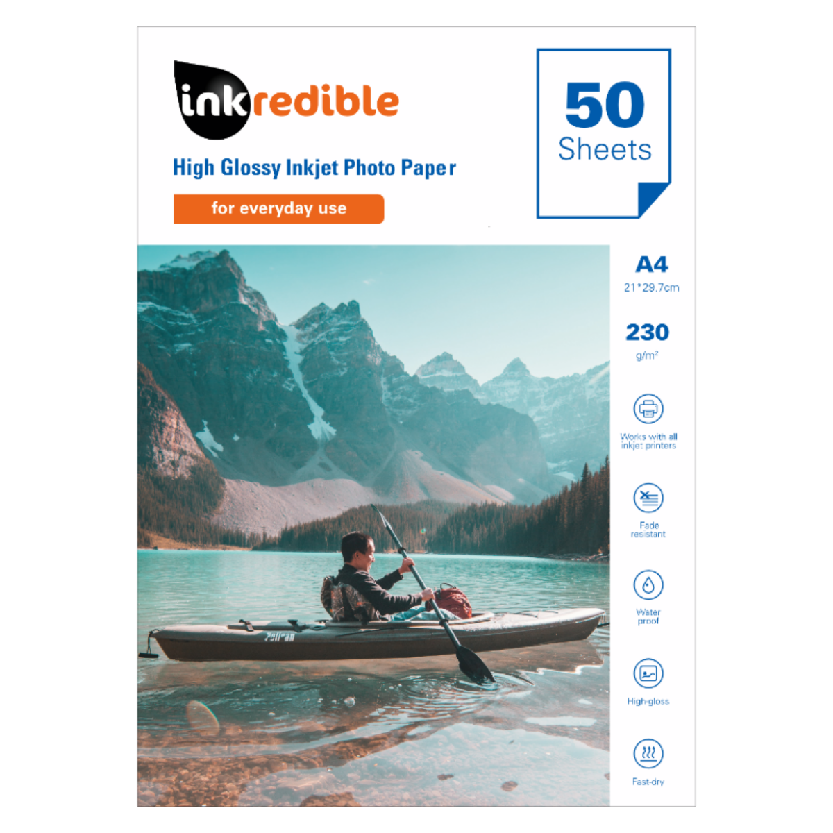 A4 Glossy Photo Paper 230gsm (50 sheets)