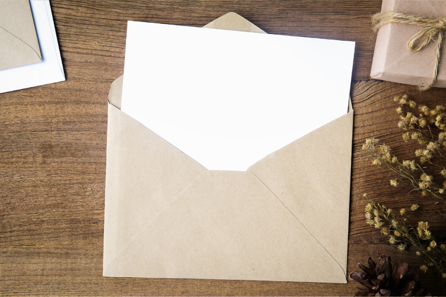 Brown Kraft Photo Insert Cards With Envelopes (5.5"x7.75", 36 Pack) - Frame Your 5x7 Photos For Birthdays, Weddings