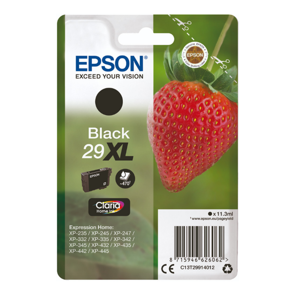 Genuine Epson Expression Home XP-332 High Capacity Black Ink Cartridge