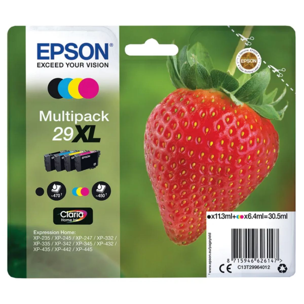Genuine Epson Expression Home XP-355 High Capacity Multipack Ink Cartridges
