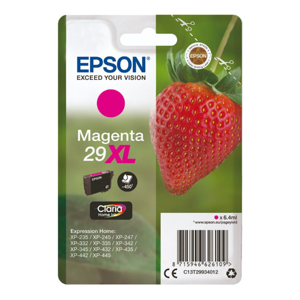 Genuine Epson Expression Home XP-432 High Capacity Magenta Ink Cartridge