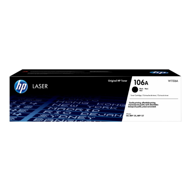 Picture of Genuine HP Laser 107a Black Toner Cartridge