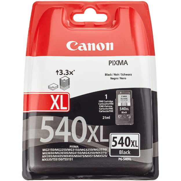 Picture of OEM Canon PG-540XL High Capacity Black Ink Cartridge