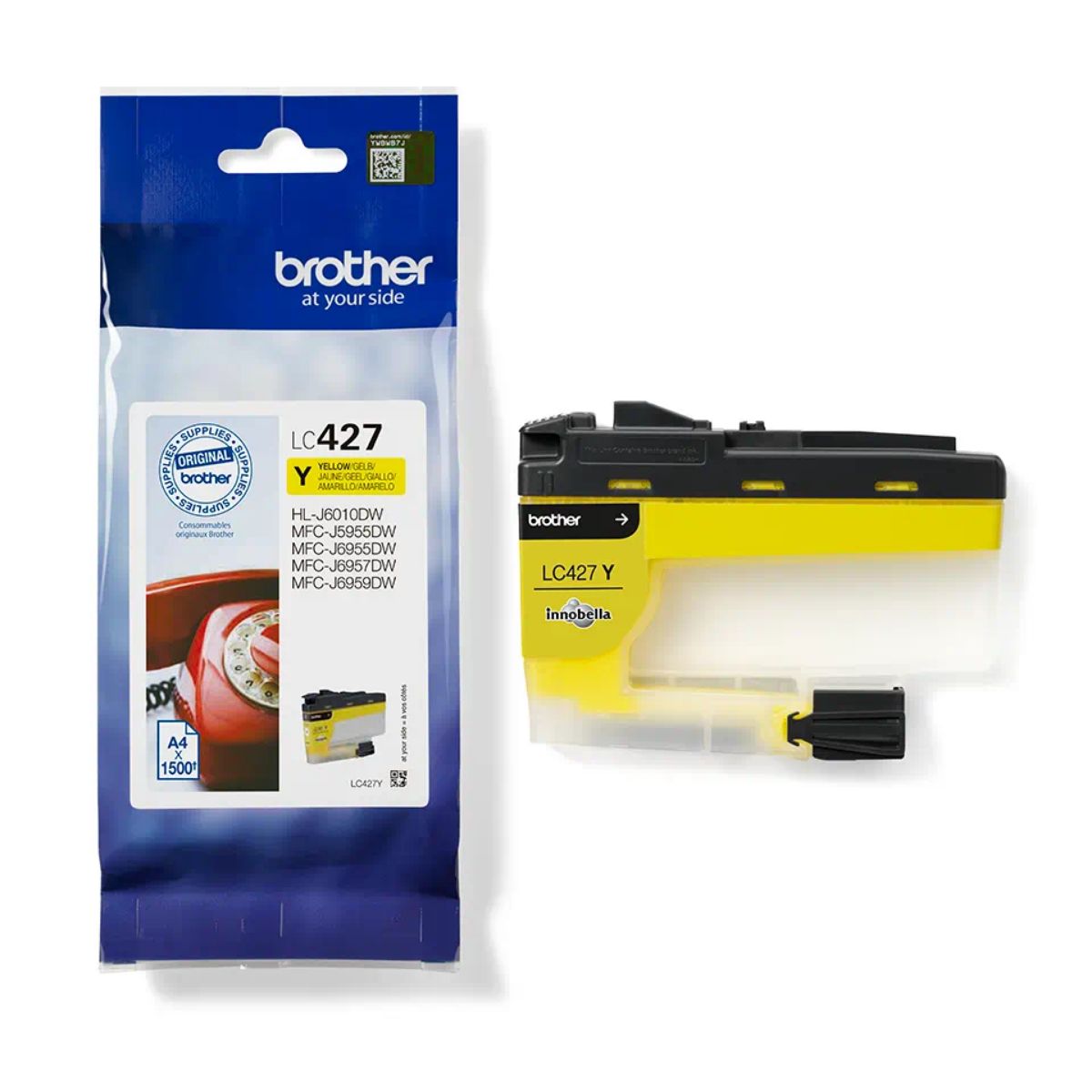 Genuine Brother MFC-J5955DW Yellow Ink Cartridge