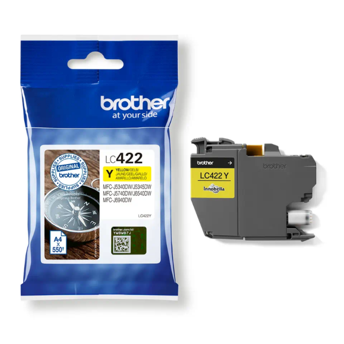 Genuine Brother MFC-J5340DW Yellow Ink Cartridge