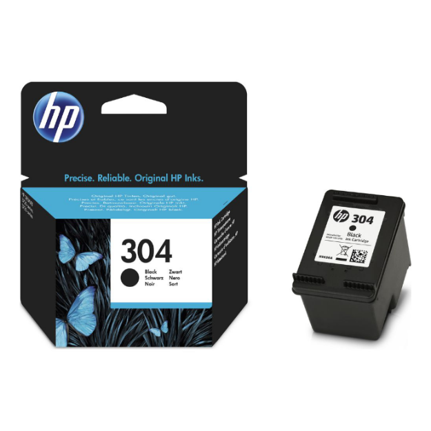 Picture of OEM HP 304 Black Ink Cartridge