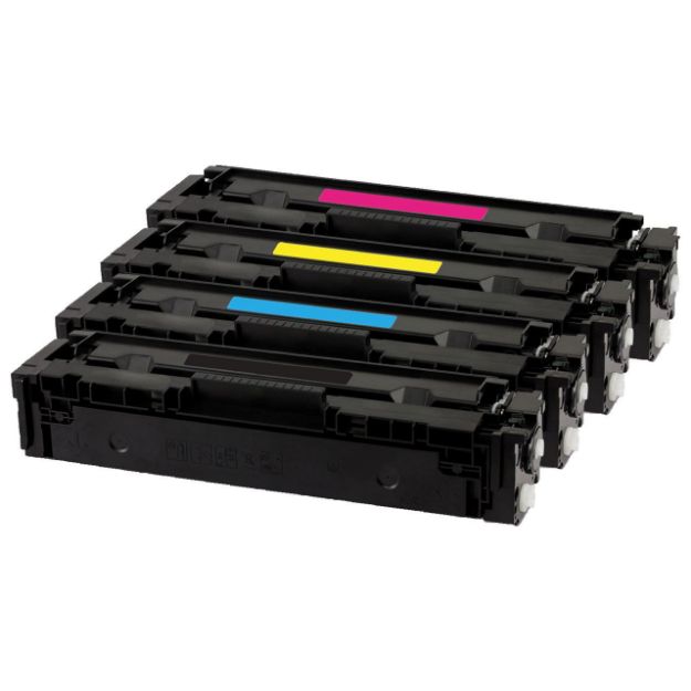 Picture of Compatible HP CF540X/CF541X/CF542X/CF543X Multipack Toner Cartridges