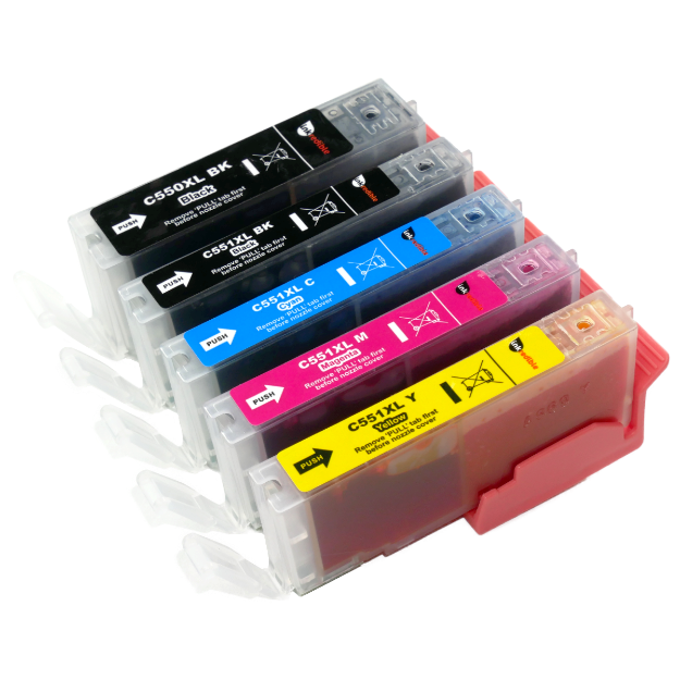 Picture of Compatible Canon PGI-550XL / CLI-551XL Multipack Ink Cartridges (5 Pack)