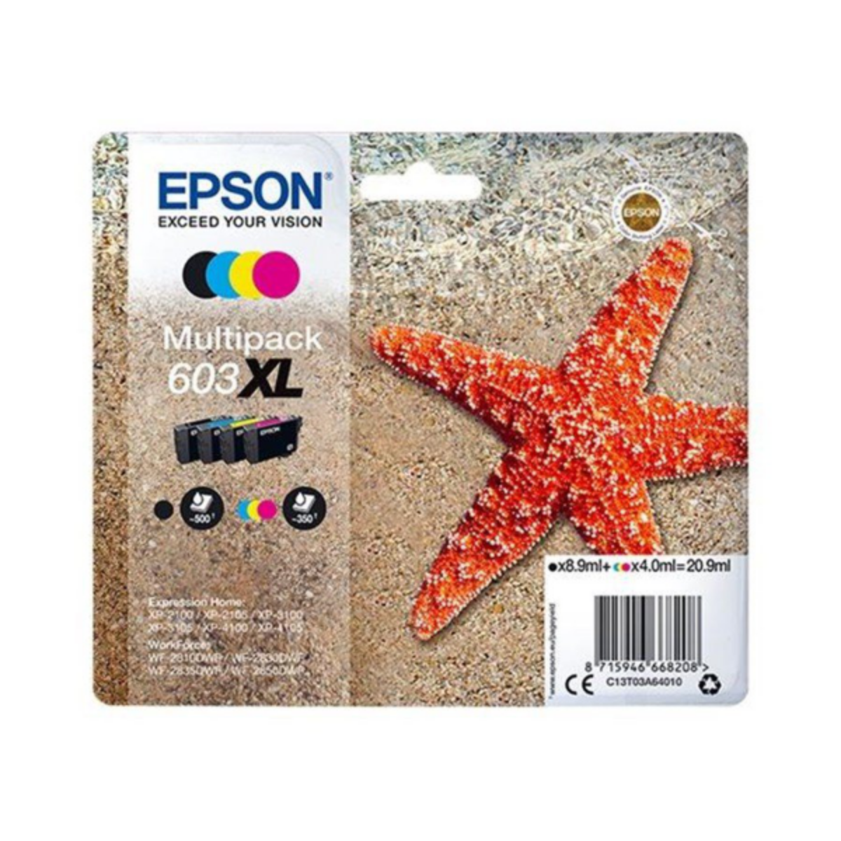 Genuine Epson Expression Home XP-3100 Multipack Ink Cartridges