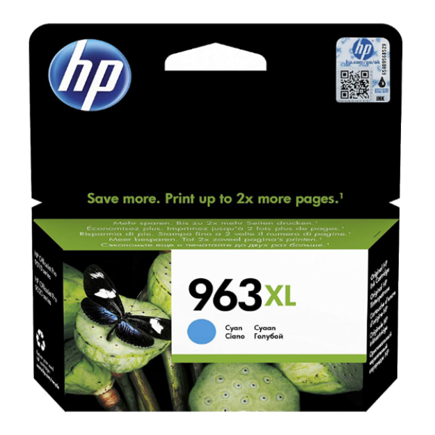 Picture of OEM HP 963XL High Capacity Cyan Ink Cartridge