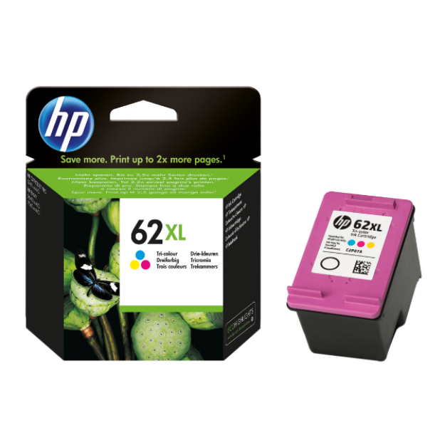 Picture of OEM HP 62XL High Capacity Colour Ink Cartridge