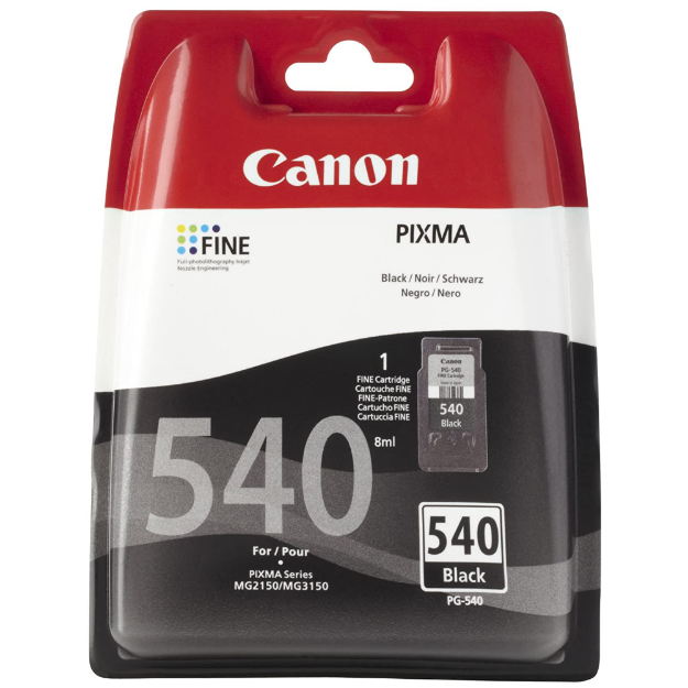 Buy OEM Canon PG 540 Black Ink Cartridge INKredible UK