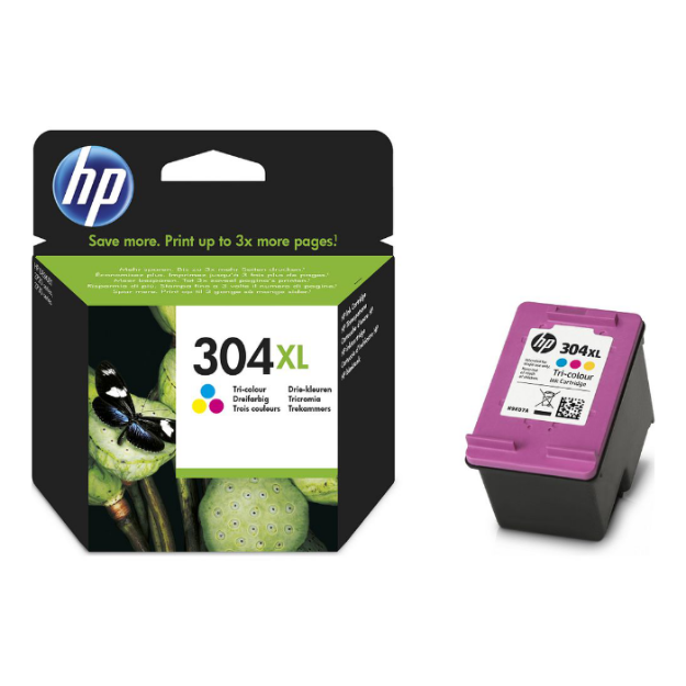 Picture of OEM HP 304XL High Capacity Colour Ink Cartridge