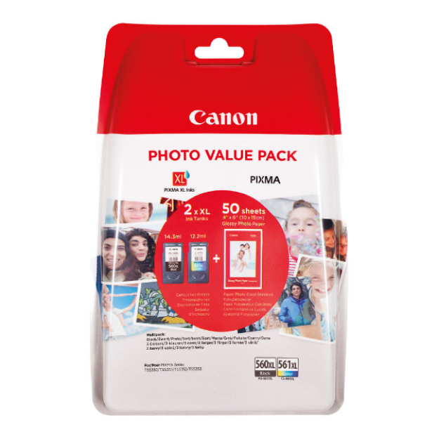 Buy OEM Canon PG560XL/CL561XL High Capacity Combo Pack Ink Cartridges