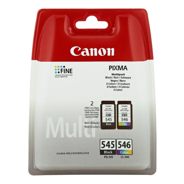 Picture of OEM Canon PG-545 / CL-546 Combo Pack Ink Cartridges