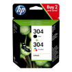 Picture of OEM HP 304 Combo Pack Ink Cartridges