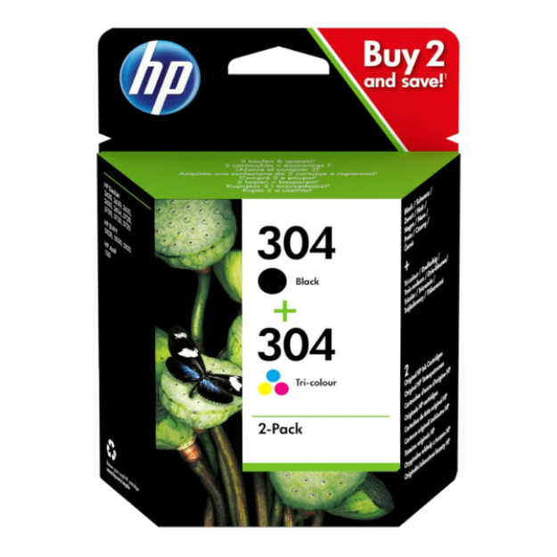 Picture of OEM HP DeskJet 2600 Series Combo Pack Ink Cartridges