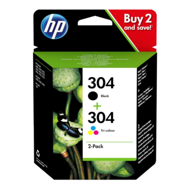 OEM HP DeskJet 2620 Combo Pack Ink Cartridges